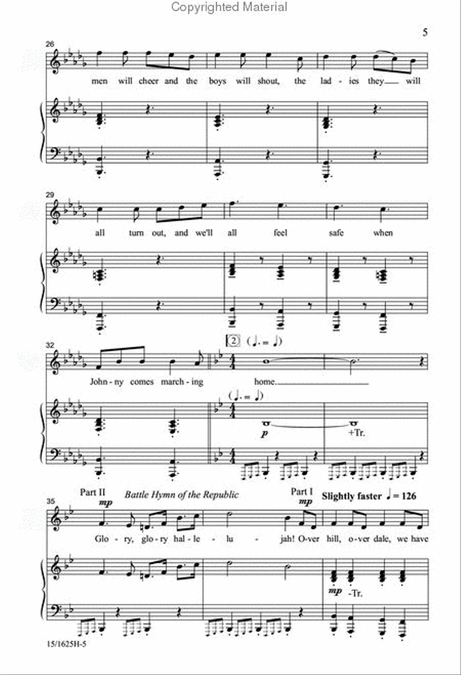 A Patriotic Salute A Patriotic Salute 2-Part scores gallery preview page 4