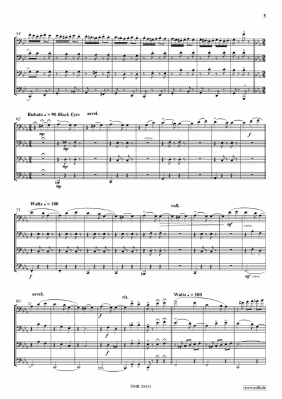 Russian Impressions Russian Impressions Trombone Quartet scores gallery preview page 5