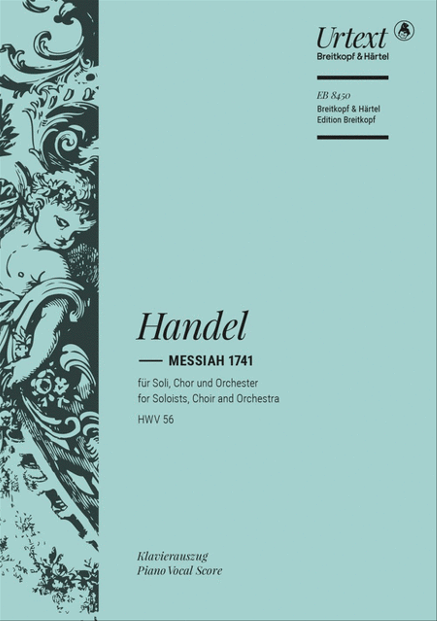 Messiah 1741 HWV 56 4-Part scores gallery preview page 1