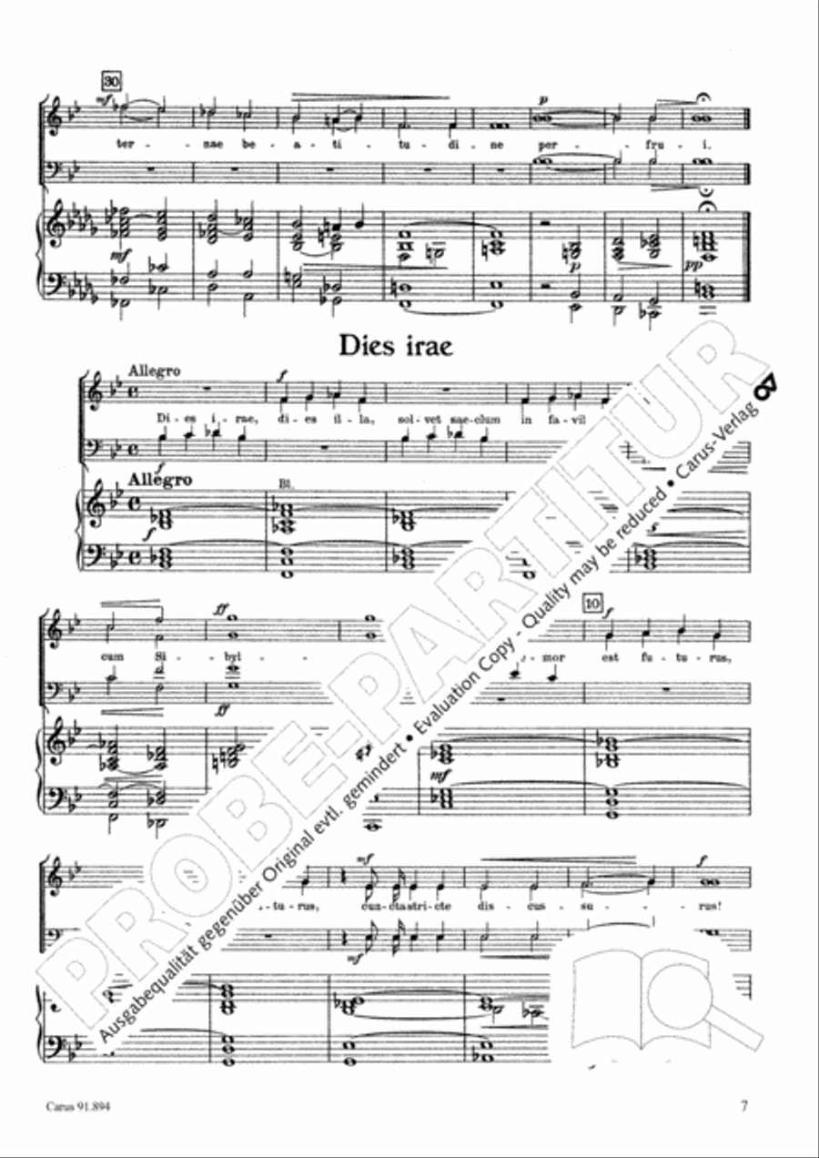 Requiem 4-Part scores gallery preview page 8