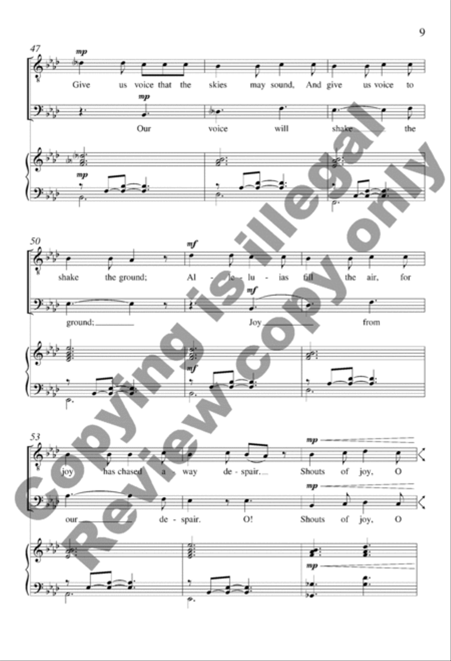 Exsultate! Jubilate! TTBB scores gallery preview page 9