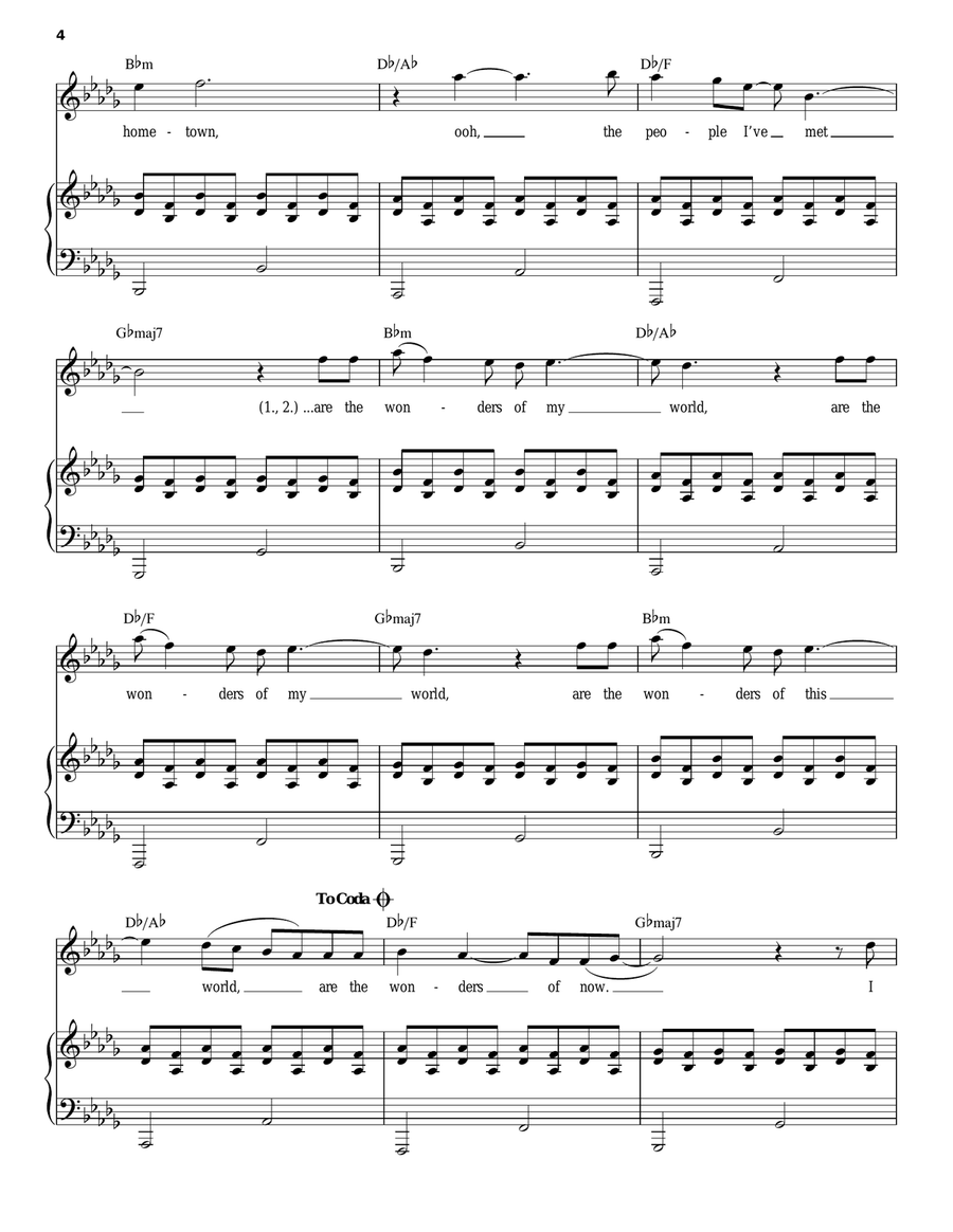 Hometown Glory Voice scores gallery preview page 4
