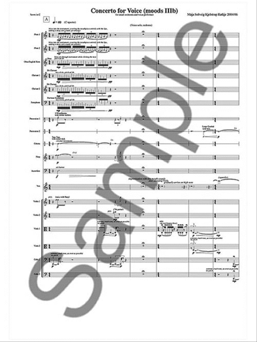 Concerto for Voice (moods IIIb) Voice scores gallery preview page 3