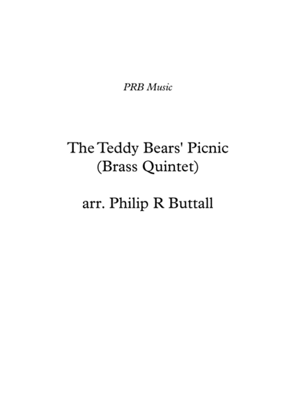 The Teddy Bears' Picnic (Brass Quintet) - Score image number null