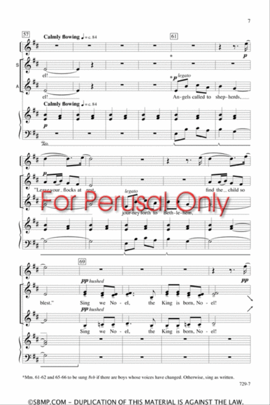 Sing We Now Noel! - SSA Octavo SSA scores gallery preview page 6