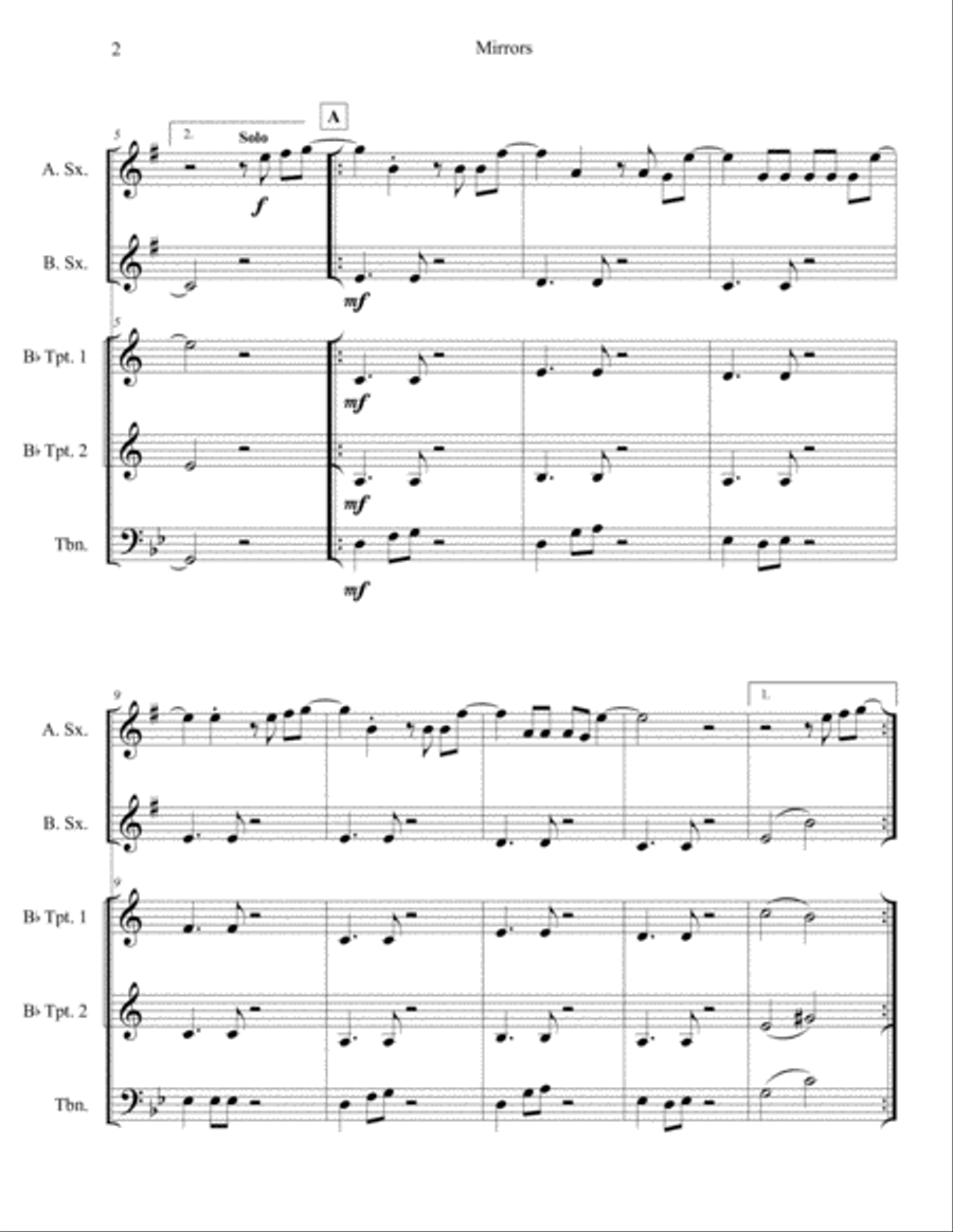 Mirrors Small Ensemble scores gallery preview page 3