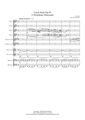 Dvorak: Czech Suite Op.39 Mvt.I Preludium (Pastorale) - wind dectet