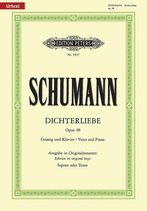 Book cover for Dichterliebe, Op. 48 - High Voice and Piano