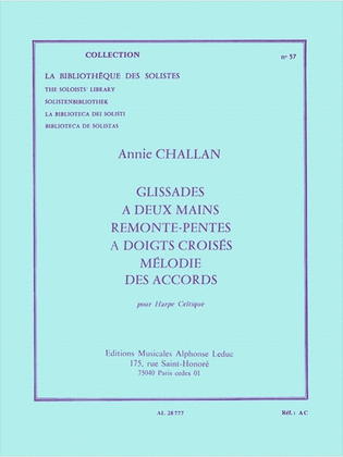 Book cover for Challan Glissades 2 Mains Remonte Pen Tes Dgts Croises Lm057 Harp Book