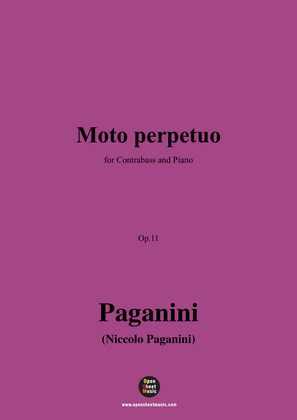 Paganini-Moto perpetuo,Op.11,for Contrabass and Piano