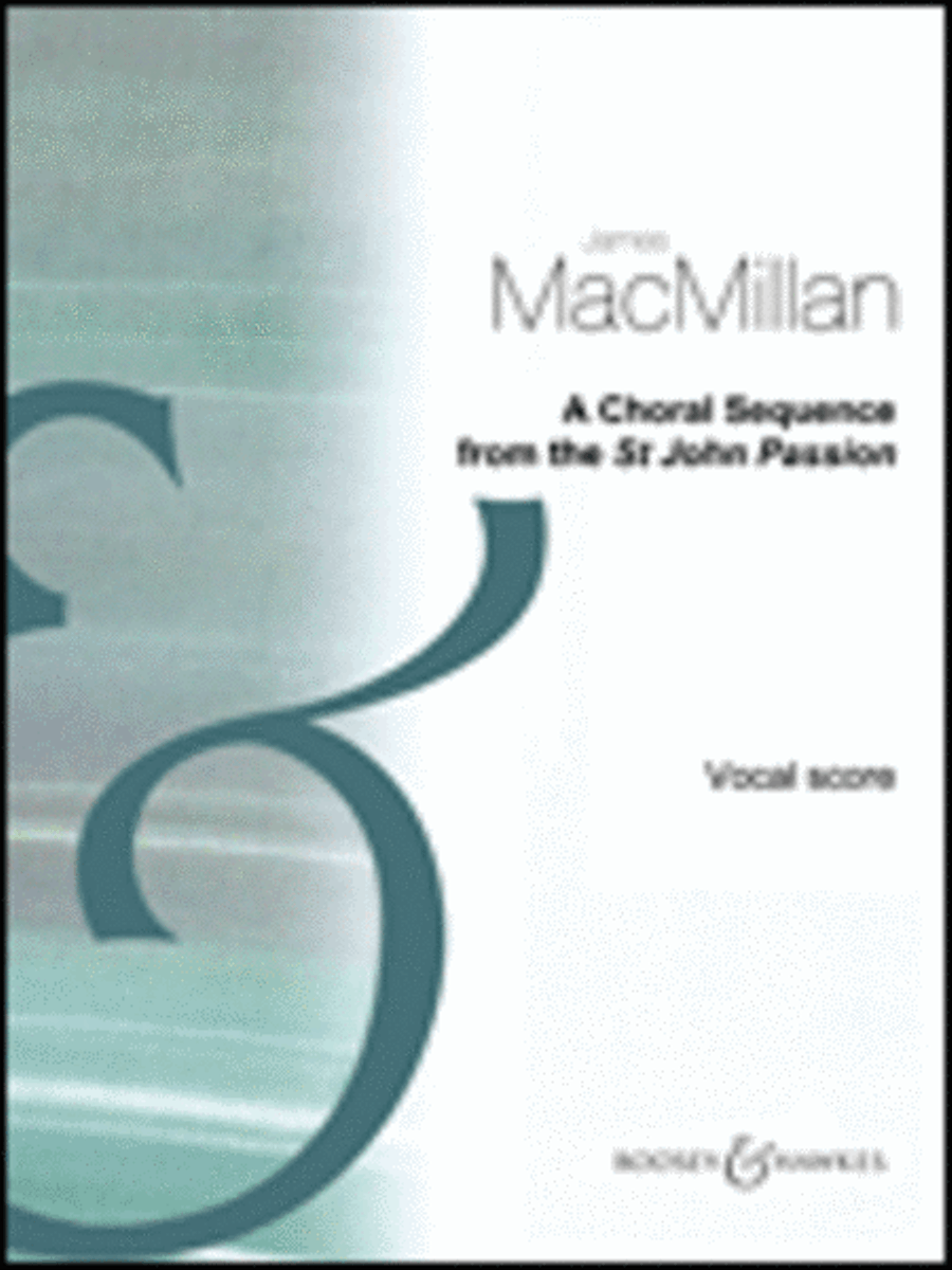 A Choral Sequence from the St John Passion Choir scores gallery preview page 1