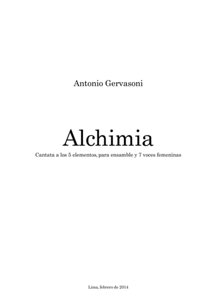 Alchimia - Score Only