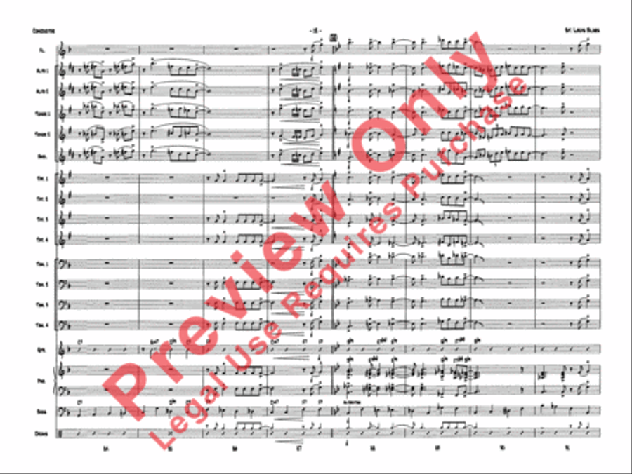 St. Louis Blues Jazz Ensemble scores gallery preview page 15