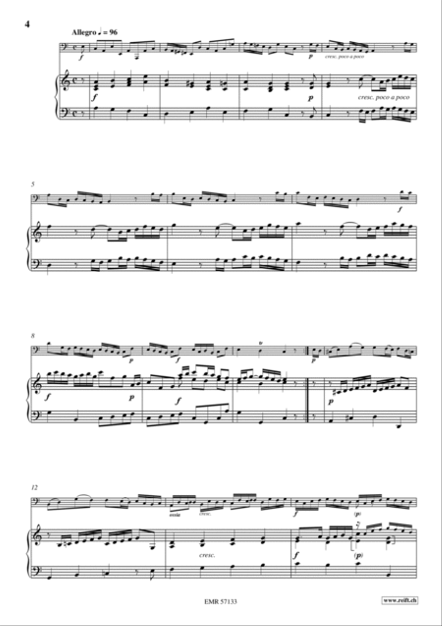 Sonata No. 3 Trombone scores gallery preview page 5