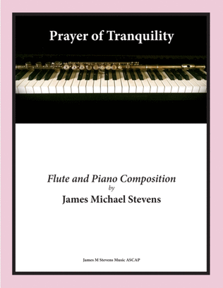 Book cover for Prayer of Tranquility - Flute & Piano