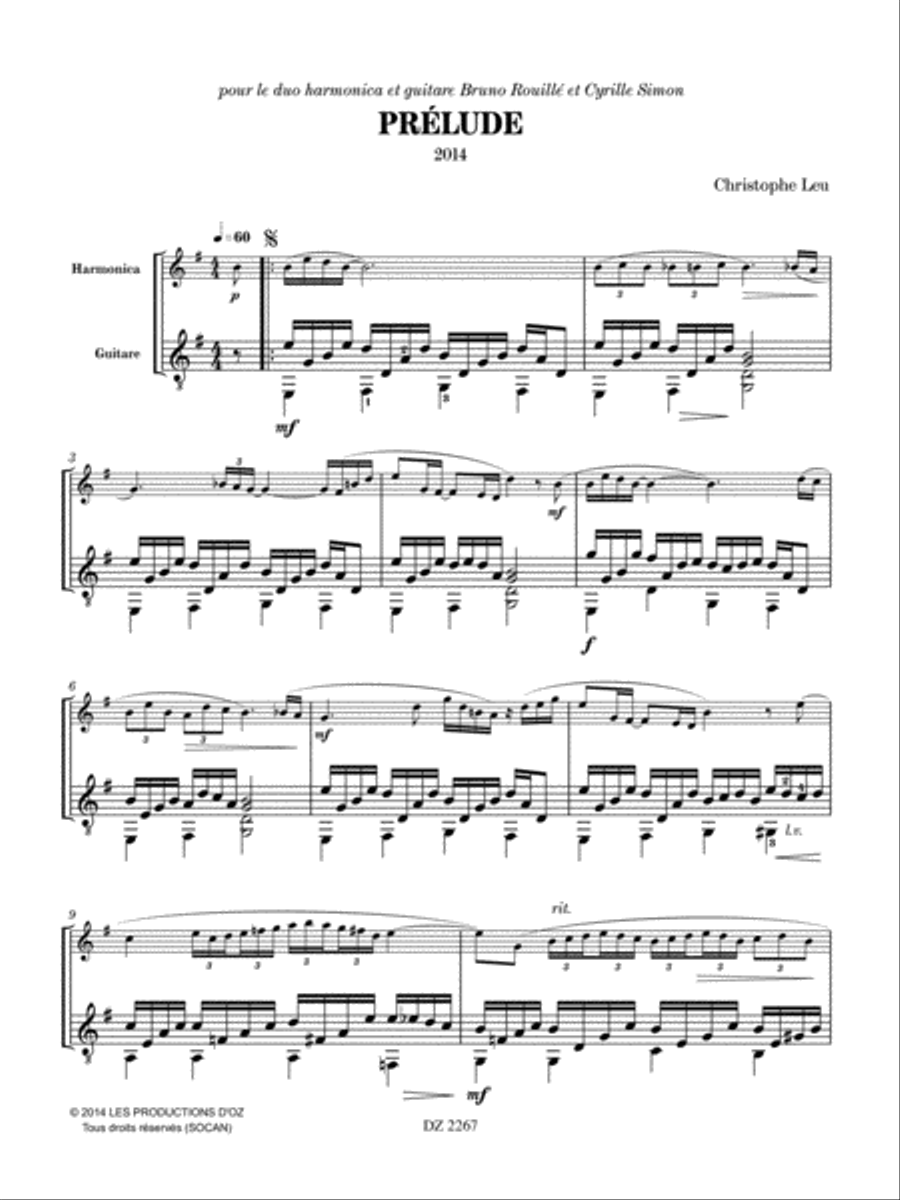 Prélude et Shuffle Danse Prélude et Shuffle Danse Classical Guitar scores gallery preview page 3