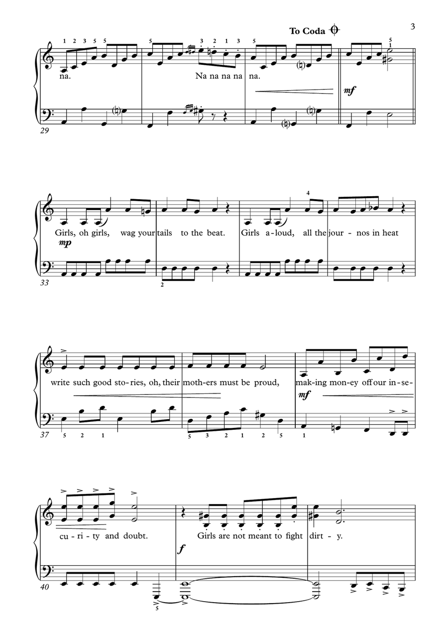Girls Girls Piano Method scores gallery preview page 3