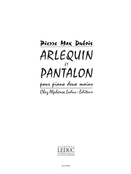 Arlequin Et Pantalon (piano Solo)