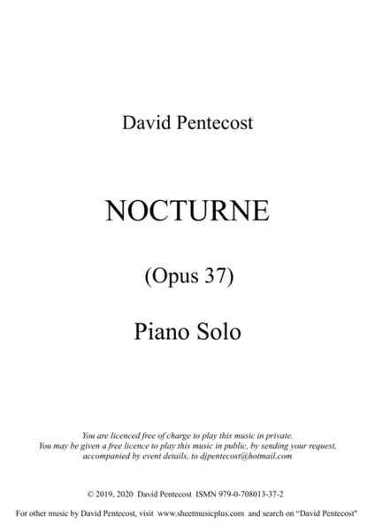 Nocturne, Opus 37 image number null