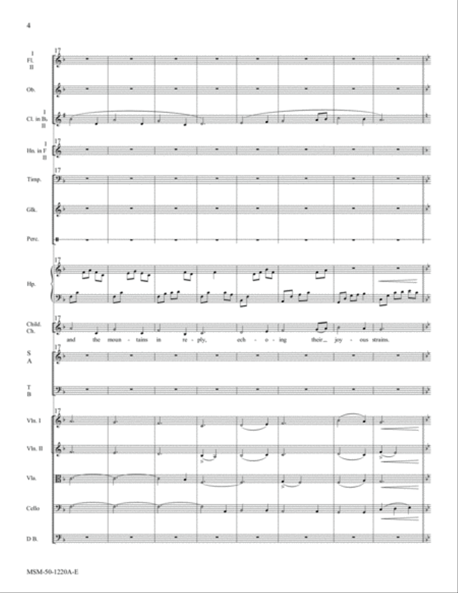 Angels We Have Heard on High (Downloadable Orchestra Score) Choir scores gallery preview page 4