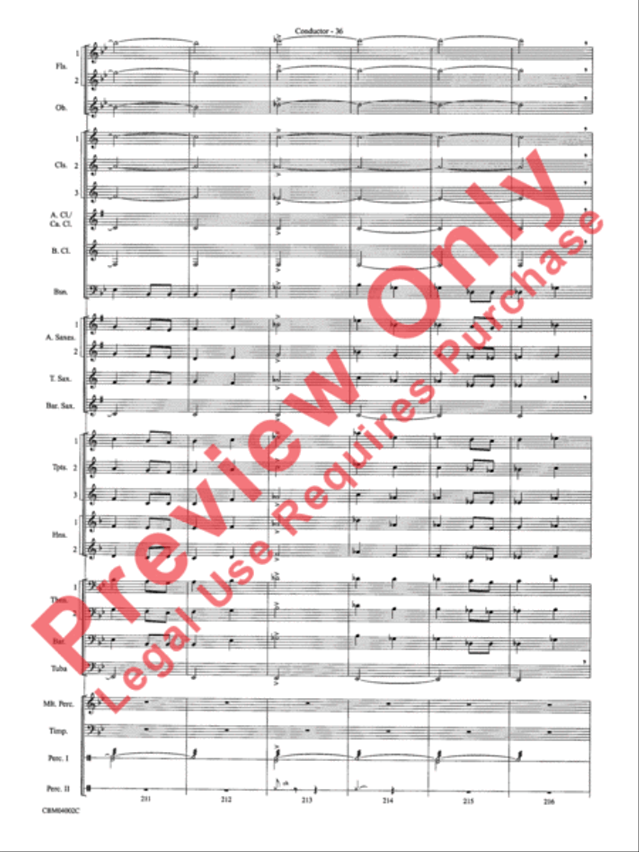 The Dam Busters Concert March Concert Band scores gallery preview page 39
