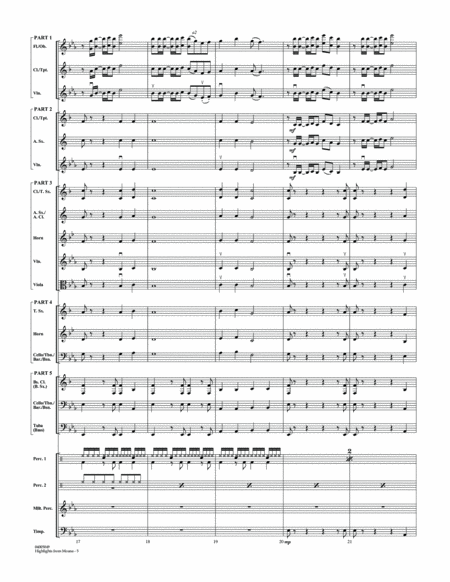 Highlights from Moana - Conductor Score (Full Score)