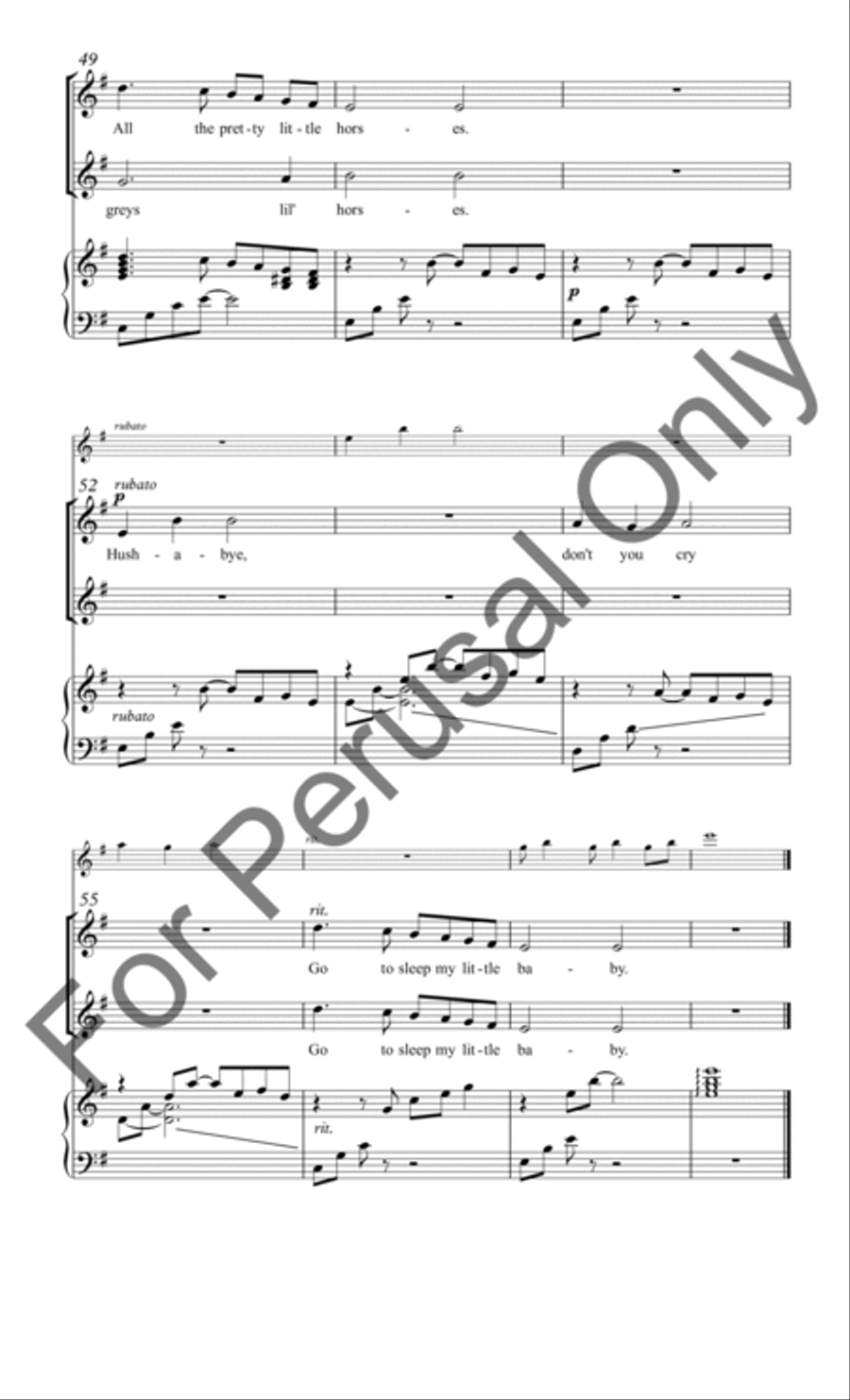 All the Pretty Little Horses TB scores gallery preview page 7