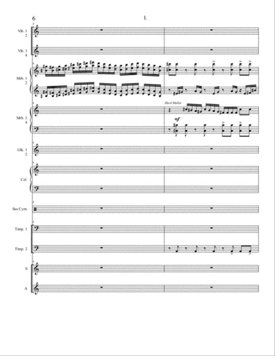 The Optical Illusion The Optical Illusion Percussion Ensemble scores gallery preview page 6