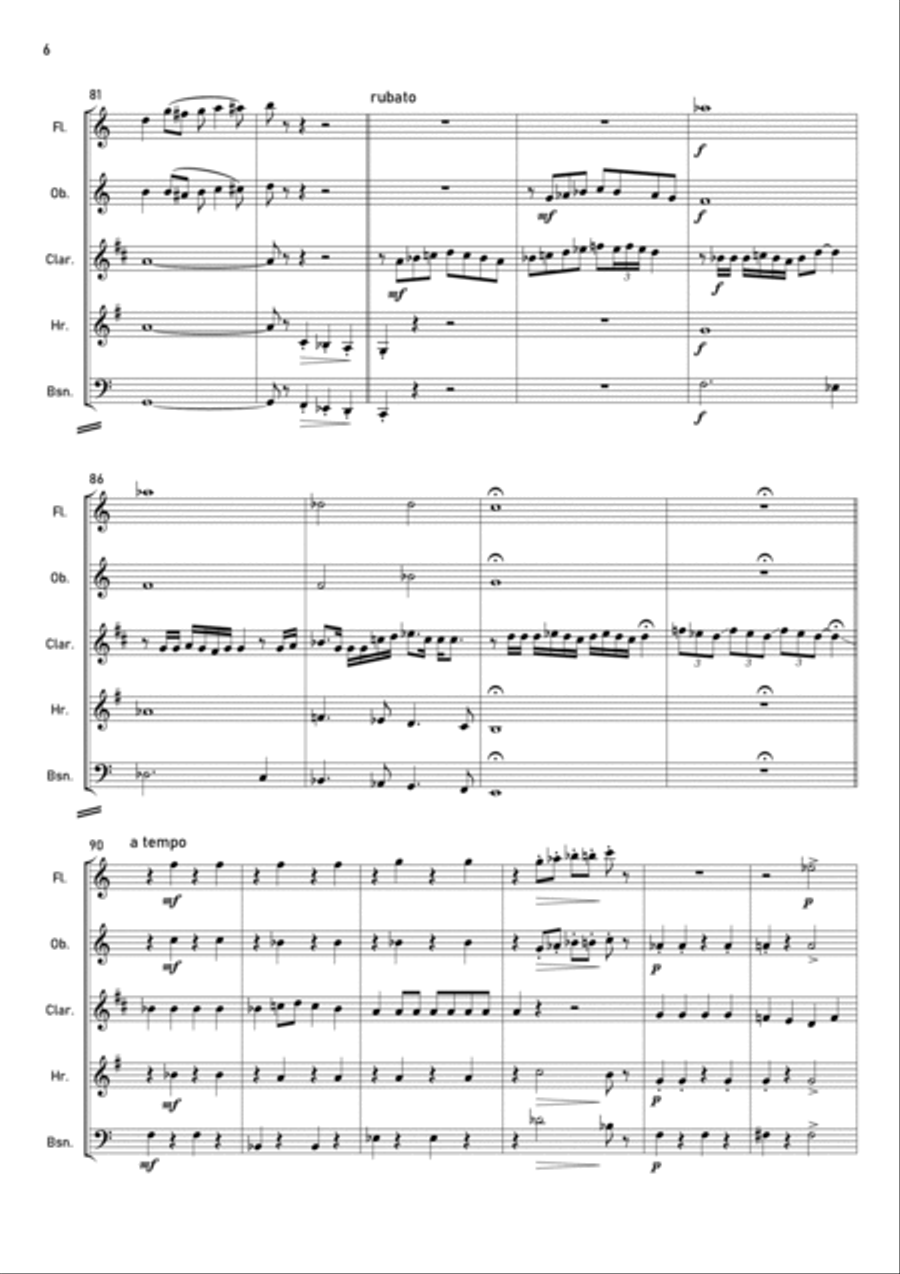 If I Were A Rich Man If I Were A Rich Man Woodwind Quintet scores gallery preview page 6
