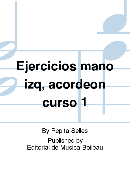 Ejercicios mano izq, acordeon curso 1