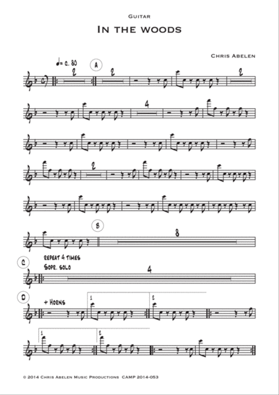 A day at the office (album) - 13 guitar parts Jazz Ensemble scores gallery preview page 4