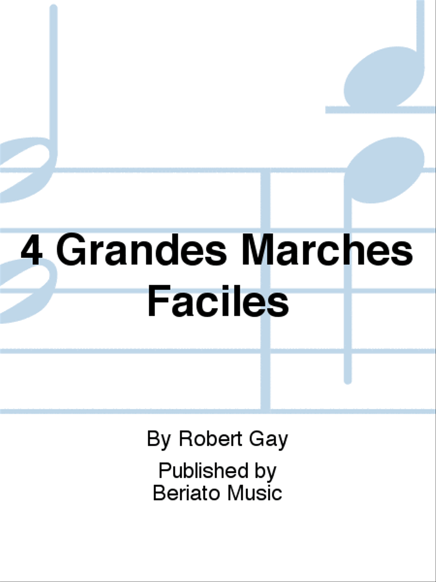 4 Grandes Marches Faciles Clarinet Solo scores gallery preview page 1