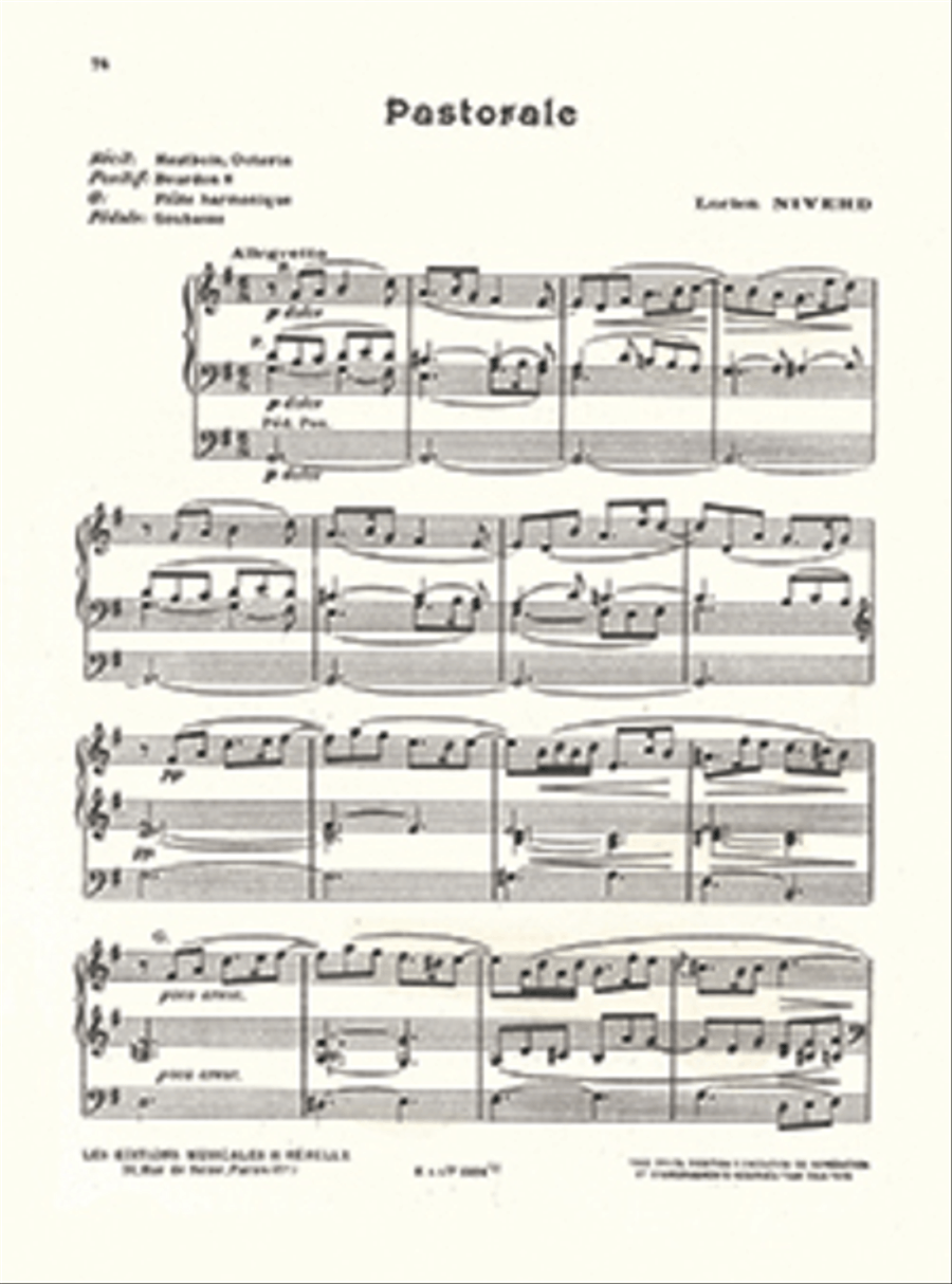 Pastorale Organ scores gallery preview page 1