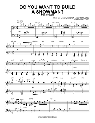 Do You Want To Build A Snowman? [Jazz version] (from Frozen) (arr. Brent Edstrom)