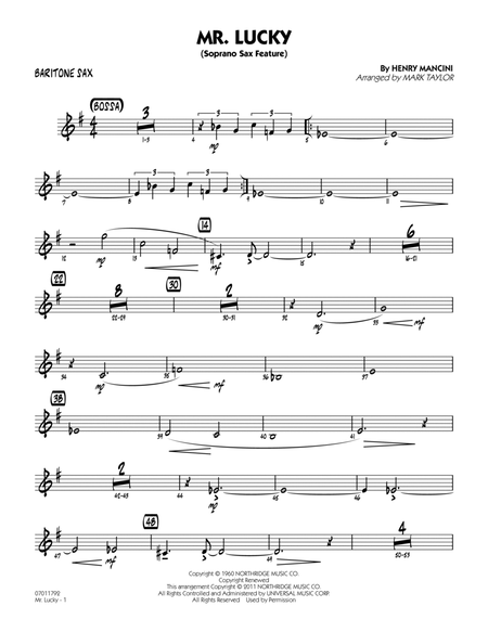 Mr. Lucky (Soprano Sax Feature) - Baritone Sax