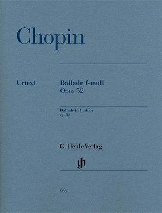 Book cover for Ballade in F minor Op. 52