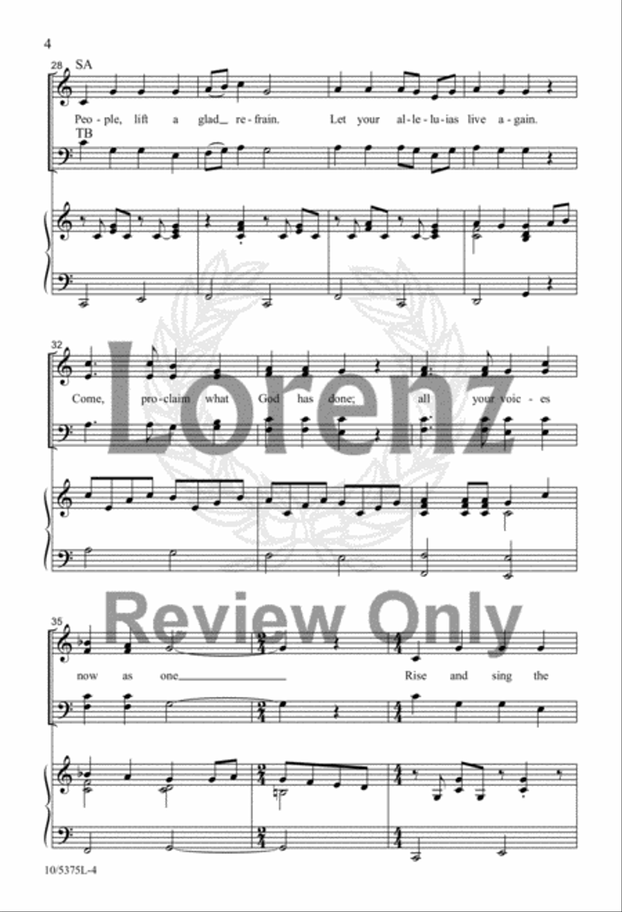 A Jubilant Call to Praise 4-Part scores gallery preview page 4