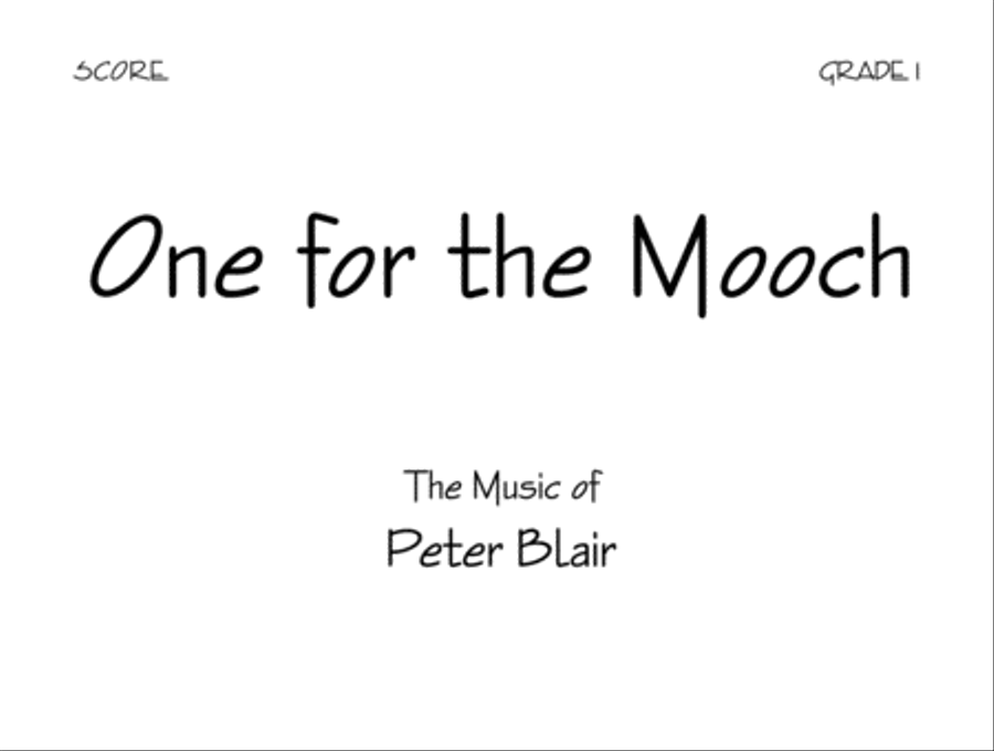 One for the Mooch One for the Mooch Jazz Ensemble scores gallery preview page 1