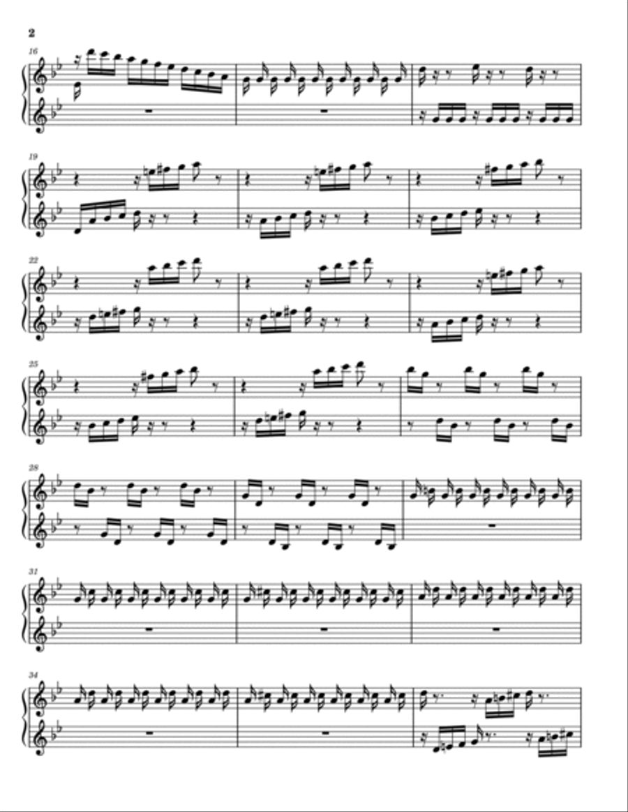 Summer Piano Vivaldi Piano Solo scores gallery preview page 2