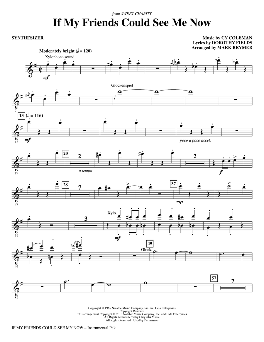 If My Friends Could See Me Now (from Sweet Charity) - Synthesizer
