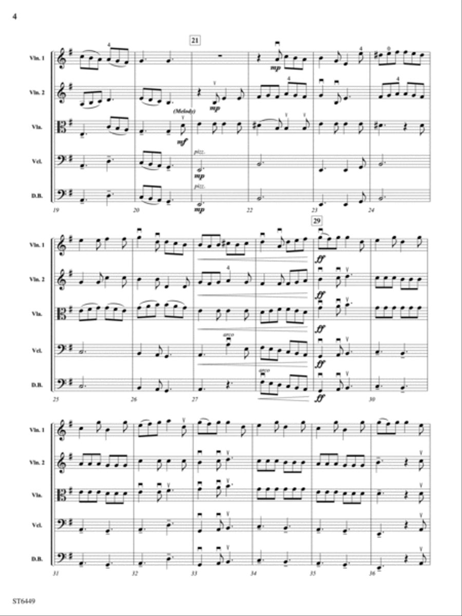Sheehan's Pub Band: Score String Orchestra scores gallery preview page 4