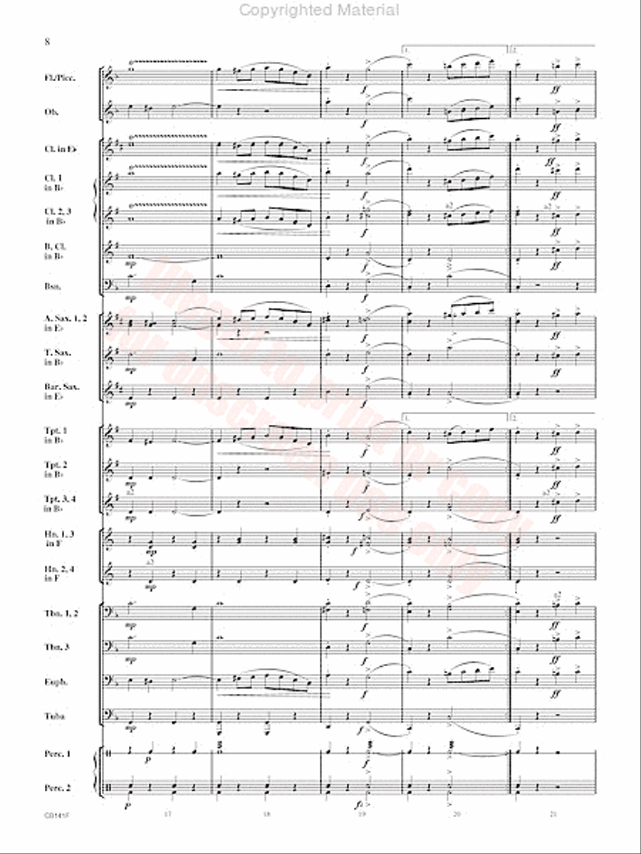 Americans We Concert Band scores gallery preview page 9