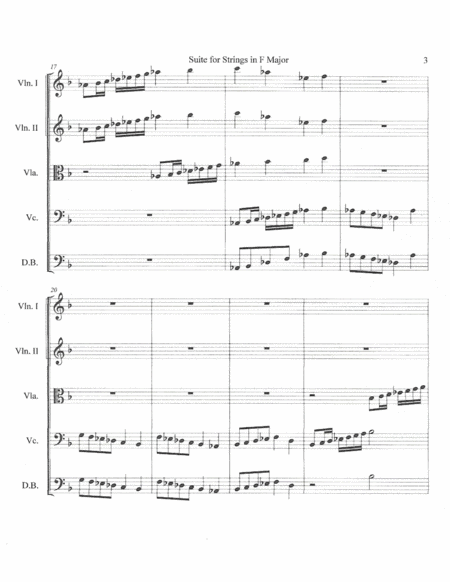 Suite for Strings in F Major--String Orchestra Set image number null