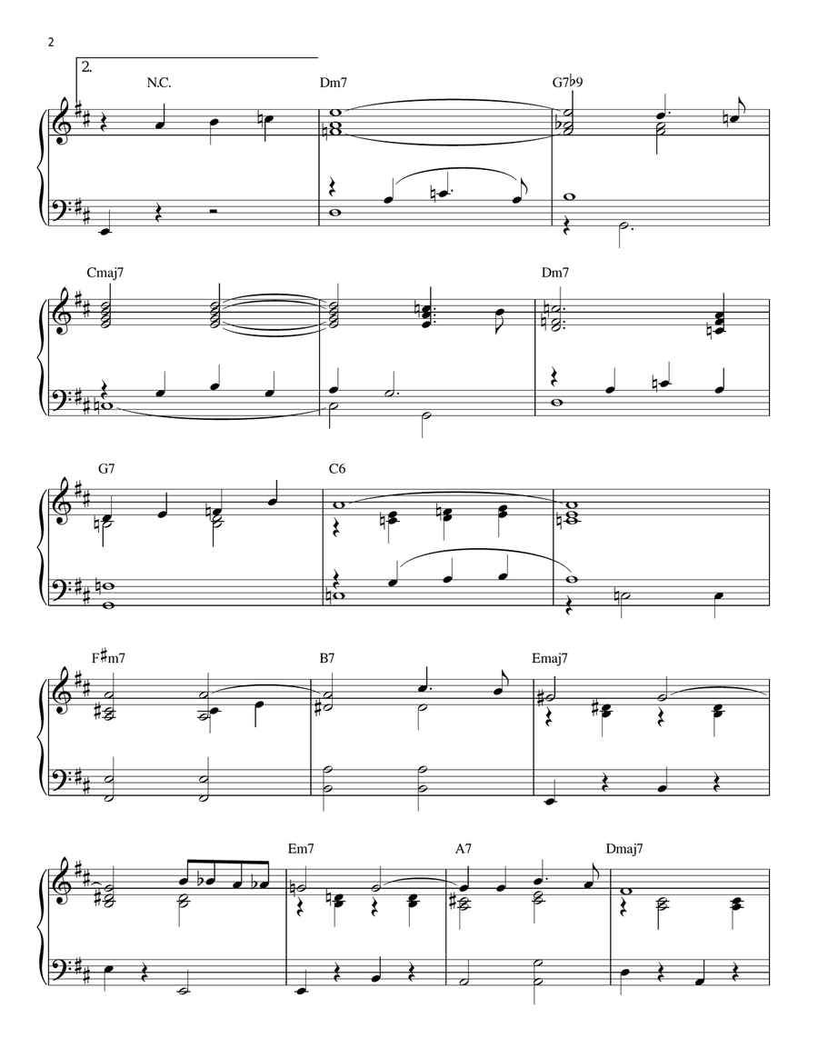 A Man And A Woman (Un Homme Et Une Femme) Piano Solo scores gallery preview page 2