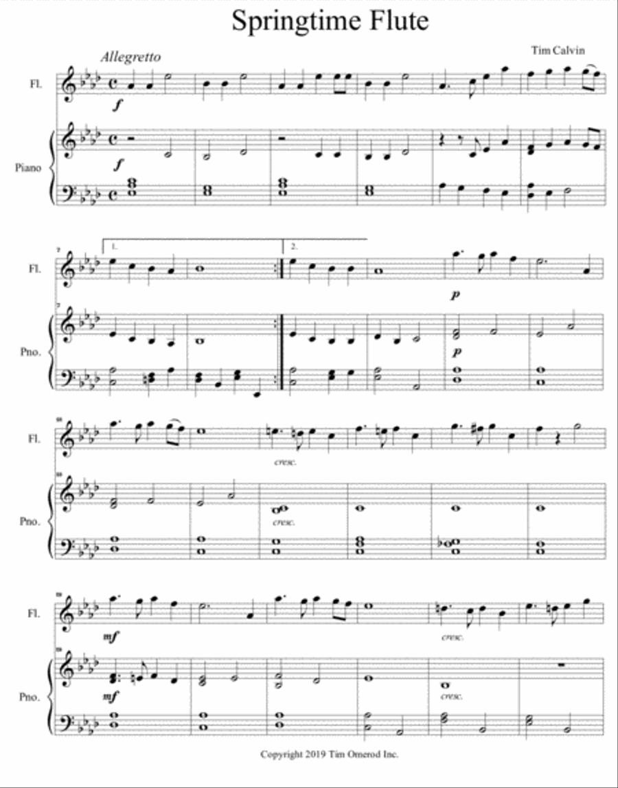 Springtime Flute Flute Solo scores gallery preview page 2