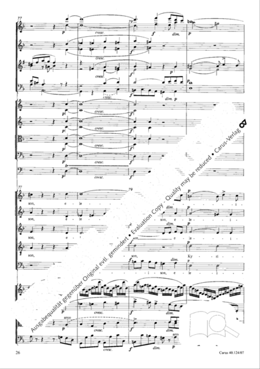 Kyrie in d + Herr Gott, dich loben wir Orchestra scores gallery preview page 27