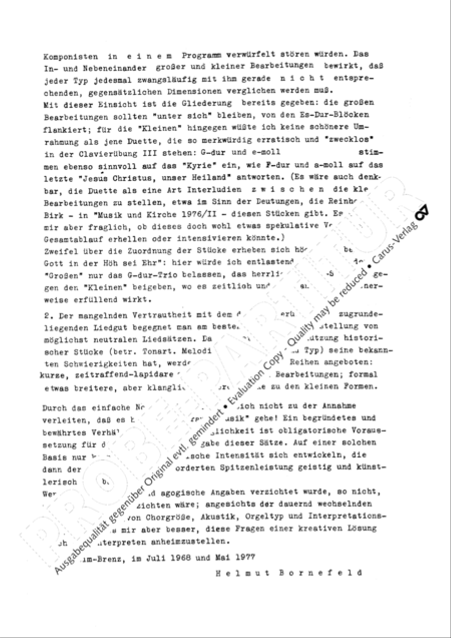 Chorsatze I zu Bachs Clavierubung Collection / Songbook scores gallery preview page 4