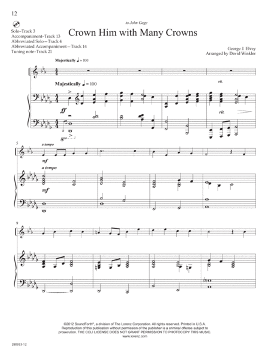 Rejoice Rejoice Trumpet Solo scores gallery preview page 7