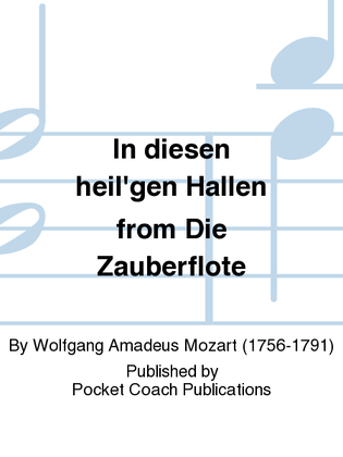 Book cover for In diesen heil'gen Hallen from Die Zauberflote