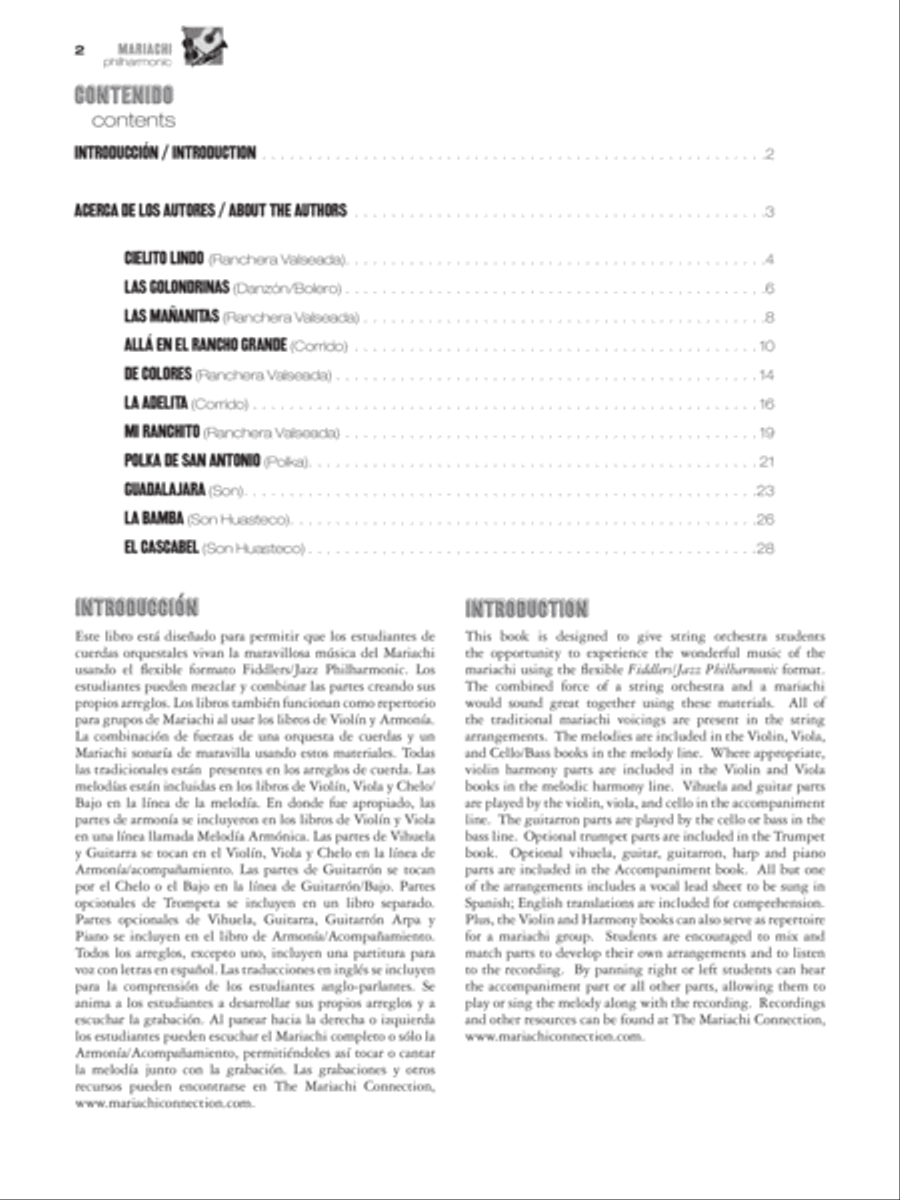Mariachi Philharmonic - Trumpet (Book) String Orchestra scores gallery preview page 5